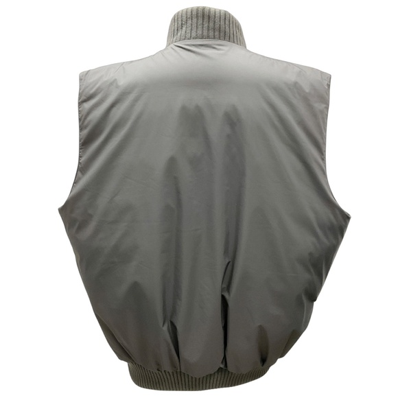 LORO PIANA MEN'S GREY REVERSIBLE STORM SYSTEM RAIN & WIND PROTECTION VEST - Picture 3 of 10